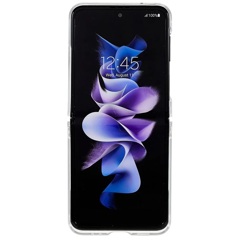 For Samsung Galaxy Z Flip4 5G Ultra Slim Anti-scratch Folding Phone Case Transparent Hard PC Back Cover - 4