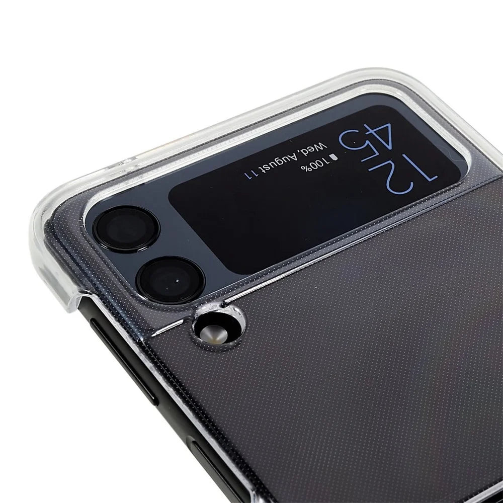 For Samsung Galaxy Z Flip4 5G Ultra Slim Anti-scratch Folding Phone Case Transparent Hard PC Back Cover - 6