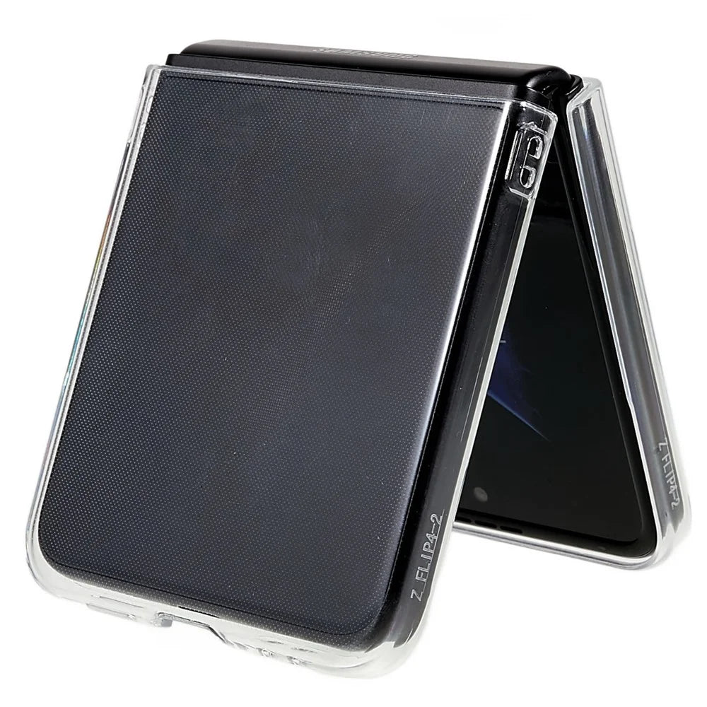 For Samsung Galaxy Z Flip4 5G Ultra Slim Anti-scratch Folding Phone Case Transparent Hard PC Back Cover - 7