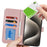 For iPhone 15 Pro Stand Case Shockproof Leather Wallet Phone Cover - Rose Gold - 5