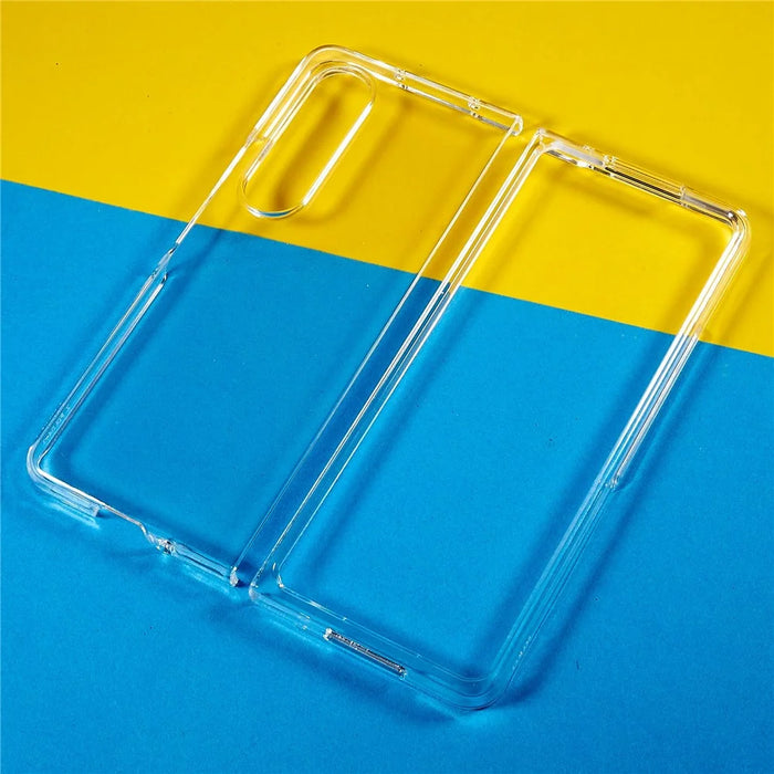 For Samsung Galaxy Z Fold4 5G Ultra Thin Anti-scratch Folding Phone Case Transparent Hard PC Protective Cover - 2