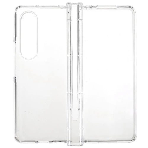 For Samsung Galaxy Z Fold4 5G Ultra Thin Folding Phone Protective Case Pen Slot Design Transparent Hard PC Anti-scratch Cover - 1
