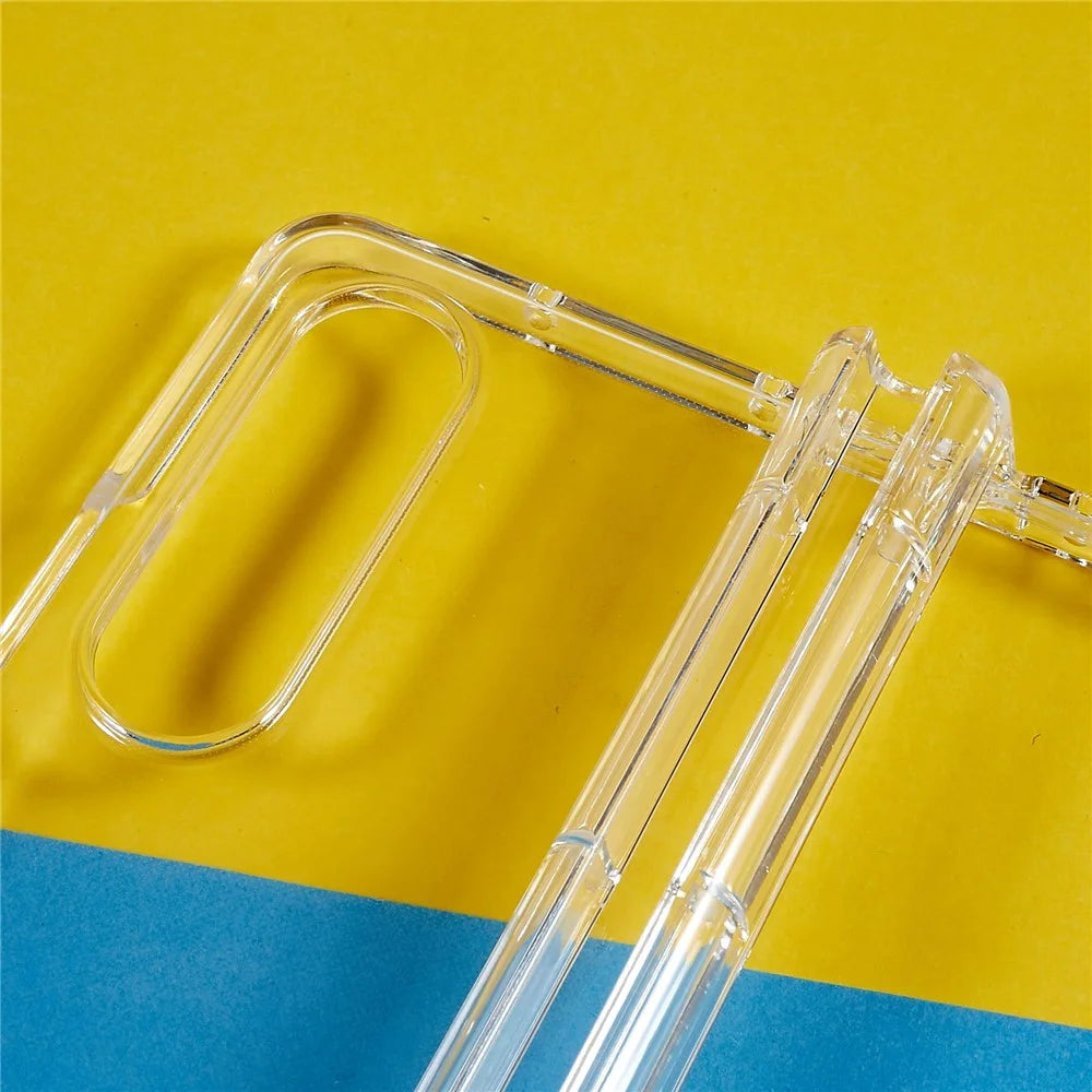 For Samsung Galaxy Z Fold4 5G Ultra Thin Folding Phone Protective Case Pen Slot Design Transparent Hard PC Anti-scratch Cover - 3
