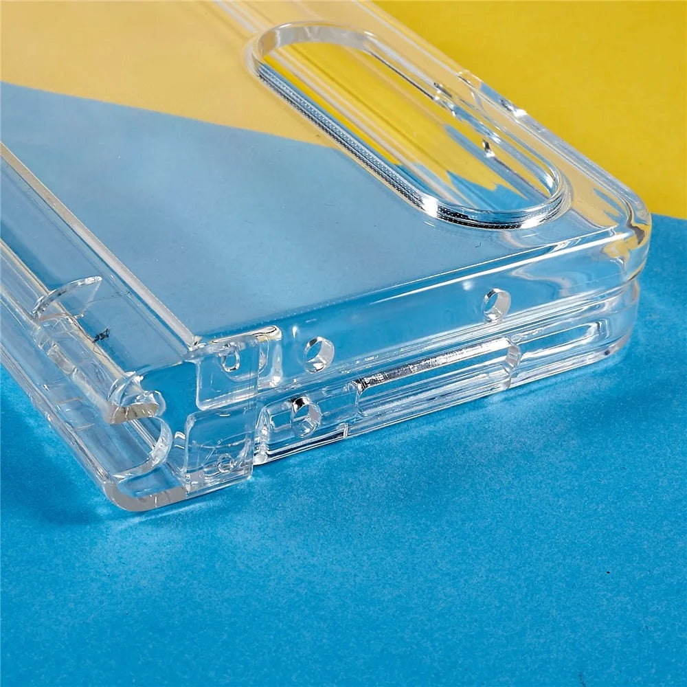 For Samsung Galaxy Z Fold4 5G Ultra Thin Folding Phone Protective Case Pen Slot Design Transparent Hard PC Anti-scratch Cover - 5