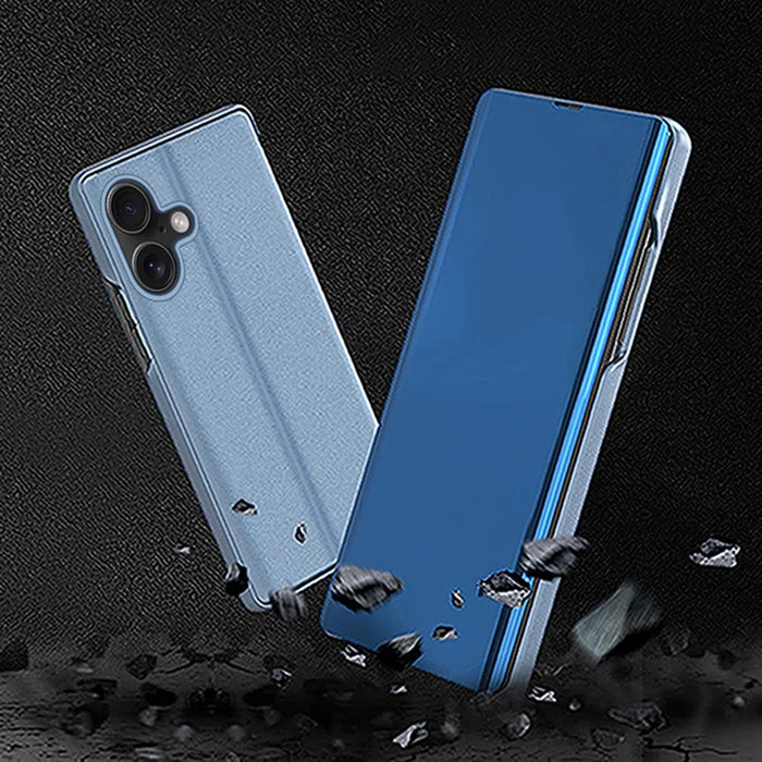 For iPhone 17 Flip Leather Cover with Stand Full Body Protective Phone Case - Sky Blue - 4