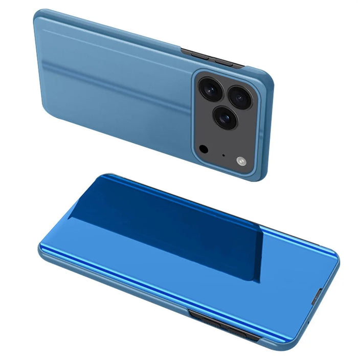 For iPhone 17 Pro Flip Leather Cover with Stand Full Body Protective Phone Case - Sky Blue - 1