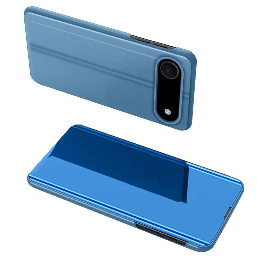 For iPhone Air Flip Leather Cover with Stand Full Body Protective Phone Case - Sky Blue - 1
