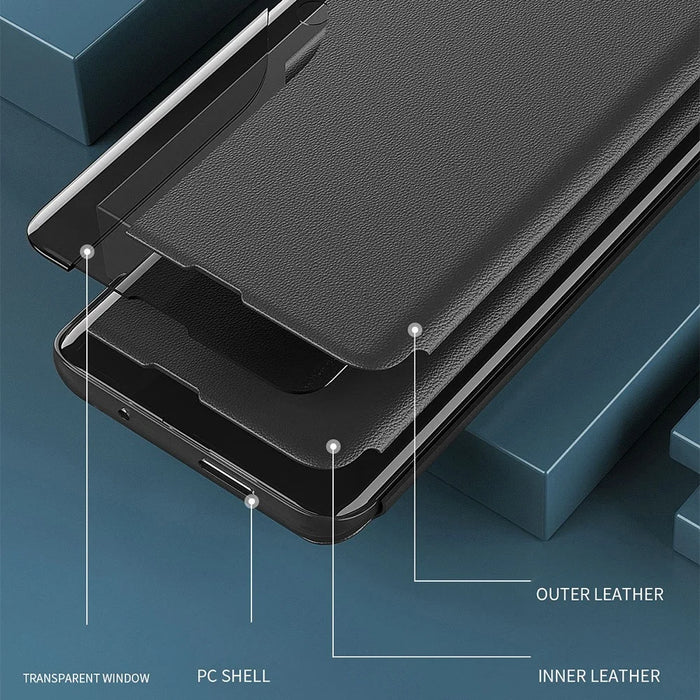 For iPhone 17 Pro Max Phone Case Folio Flip PU Leather Stand Cover - Black - 6