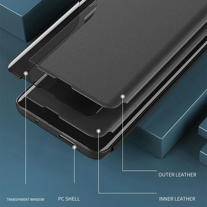 For iPhone 17 Phone Case Folio Flip PU Leather Stand Cover - Black - 6