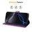 ENKAY HAT PRINCE For iPhone 16 Pro Wallet Case with Strap RFID Blocking Leather Stand Phone Cover - Purple - 3
