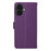 ENKAY HAT PRINCE For iPhone 16 Plus Wallet Case with Strap RFID Blocking Leather Stand Phone Cover - Purple - 7