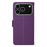 ENKAY HAT PRINCE For iPhone 17 Pro Max Wallet Case with Strap RFID Blocking Leather Stand Phone Cover - Purple - 7