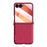 SULADA For Samsung Galaxy Z Flip7 5G Case Rhombus Leather+PC Phone Cover with Shoulder Strap - Red - 2