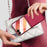 SULADA For Samsung Galaxy Z Flip7 5G Case Rhombus Leather+PC Phone Cover with Shoulder Strap - Red - 4
