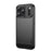 MOFI For iPhone 17 Pro Back Cover  Brushed Texture Carbon Fiber Soft TPU Case - Black - 1
