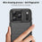 MOFI For iPhone 17 Pro Back Cover  Brushed Texture Carbon Fiber Soft TPU Case - Black - 4