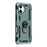 For iPhone 17 Case with Wrist Strap Kickstand PC + TPU Phone Cover - Blackish Green - 3