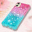 For Samsung Galaxy A08 5G / A08 4G / A07 4G TPU Case Gradient Quicksand Phone Back Cover - Pink+Sky Blue - 6