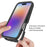 Clear Case for iPhone 17 PC + TPU Phone Back Cover with PET Screen Film - Black - 2