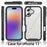 Clear Case for iPhone 17 PC + TPU Phone Back Cover with PET Screen Film - Black - 5