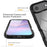 Clear Case for iPhone Air PC + TPU Phone Back Cover with PET Screen Film - Black - 3