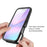 Clear Case for iPhone Air PC + TPU Phone Back Cover with PET Screen Film - Black - 4