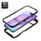 Clear Case for iPhone Air PC + TPU Phone Back Cover with PET Screen Film - Black - 5