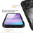 Clear Case for iPhone 18 Pro Max / 17 Pro Max PC + TPU Phone Back Cover with PET Screen Film - Black - 3