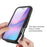 Clear Case for iPhone 18 Pro Max / 17 Pro Max PC + TPU Phone Back Cover with PET Screen Film - Black - 4