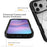 For iPhone 18 Pro / 17 Pro Case Anti Drop 2 in 1 PC + TPU Phone Cover - Black - 3