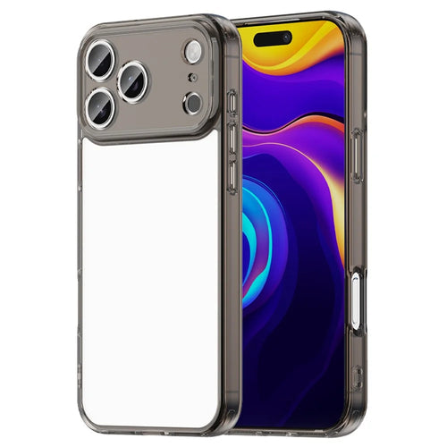 For iPhone 17 Pro Max Case TPU + Acrylic Phone Back Cover Anti Yellowing - Black - 1
