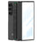 GKK For Samsung Galaxy Z Fold7 5G Case Wristband Foldable PC Phone Cover with Front Screen Protector - Black - 1