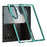 For Samsung Galaxy Z Fold7 5G Case Hinge Design Electroplating PC Clear Phone Cover - Green - 1