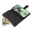 For Samsung Galaxy S25 FE Case Zipper Wallet Multiple Card Slots Leather Phone Cover with Wrist Strap - 6