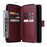 For Samsung Galaxy S25 FE Case Zipper Pocket PU Leather Phone Cover with Hand Strap - Wine Red - 3