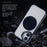 For iPhone 16 Magnetic Case Acrylic TPU Phone Back Cover with Kickstand - Black - 4