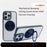 For iPhone 15 Pro Max Magnetic Case Acrylic TPU Phone Back Cover with Kickstand - Black - 6