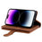 For iPhone Air Case 9 Card Slots Zipper Wallet PU Leather Phone Cover with Wrist Strap - Brown - 3