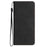For iPhone 17 Case Imprinted Flower Wallet Stand Leather Phone Cover - Black - 5