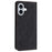 For iPhone 17 Case Imprinted Flower Wallet Stand Leather Phone Cover - Black - 6