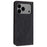 For iPhone 18 Pro Max / 17 Pro Max Case Imprinted Flower Wallet Stand Leather Phone Cover - Black - 6