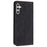 For Samsung Galaxy S25 FE Case Imprinted Flower Wallet Stand Leather Phone Cover - Black - 6