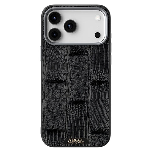 ABEEL For iPhone 18 Pro Max / 17 Pro Max Case Compatible with MagSafe Beast Texture Micro-Embossing Back Cover - Black - 2