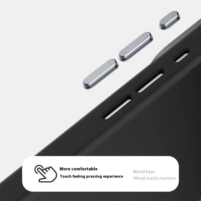 ABEEL For iPhone Air Case Compatible with MagSafe Beast Texture Micro-Embossing Back Cover - Black - 4