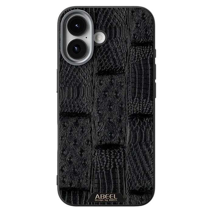 ABEEL For iPhone 17 Case Compatible with MagSafe Beast Texture Micro-Embossing Back Cover - Black - 2