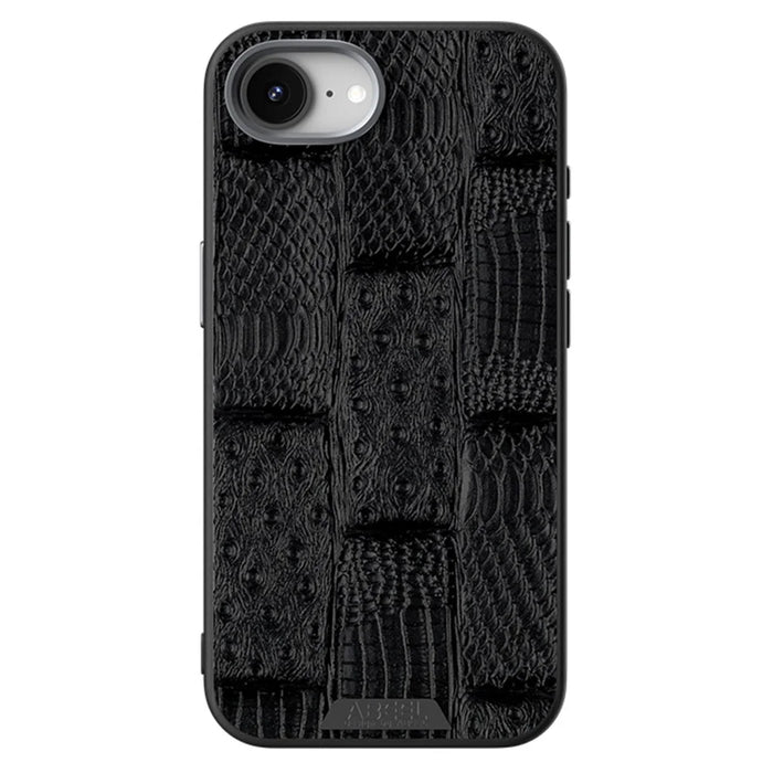 ABEEL For iPhone 17e / 16e Case Compatible with MagSafe Beast Texture Micro-Embossing Back Cover - Black - 2