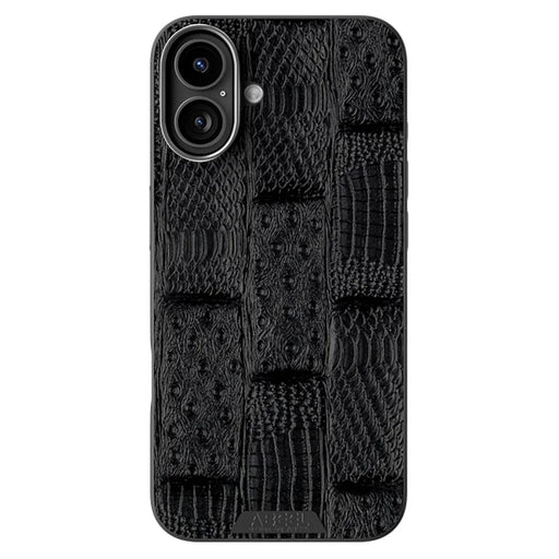 ABEEL For iPhone 16 Case Compatible with MagSafe Beast Texture Micro-Embossing Back Cover - Black - 2