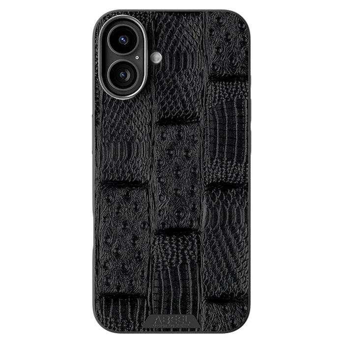ABEEL For iPhone 16 Case Compatible with MagSafe Beast Texture Micro-Embossing Back Cover - Black - 2