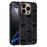 ABEEL For iPhone 16 Pro Max Case Compatible with MagSafe Beast Texture Micro-Embossing Back Cover - Black - 1