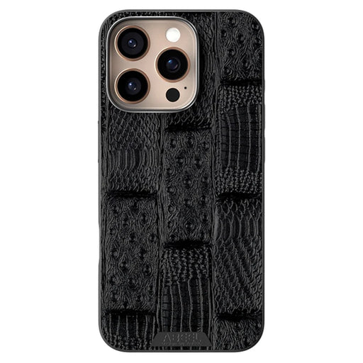 ABEEL For iPhone 16 Pro Max Case Compatible with MagSafe Beast Texture Micro-Embossing Back Cover - Black - 2
